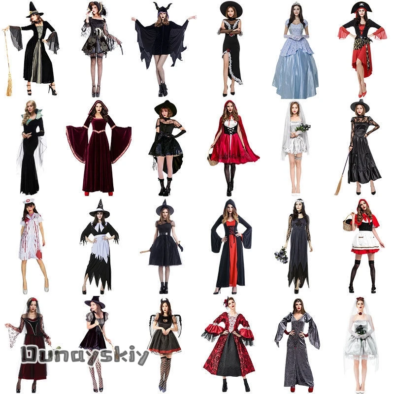 25 Style Halloween Costume Vampire Bat Ghost Witch Angel Medieval Cosplay Clothing Women's Dress Party Carnival Jumpsuit Dresses
25 Style Halloween Costume Vampire Bat Ghost Witch Angel Medieval Cosplay Clothing Women's Dress Party Carnival Jumpsuit Dresses