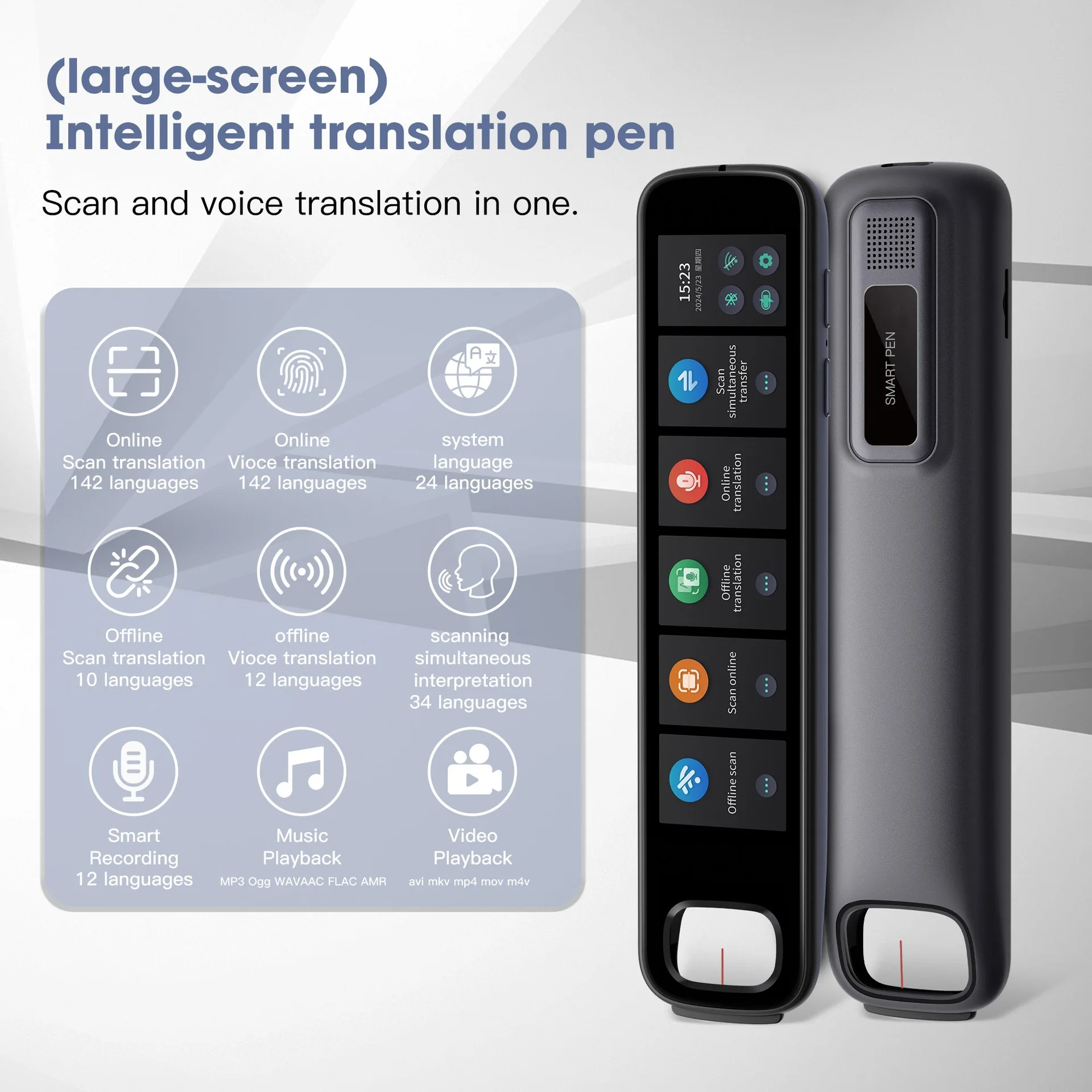 X10B Offline Translation Pen Teacher Student Dictionary English Intelligent Scanning Point Reading 142 Languages Translator Pen
X10B Offline Translation Pen Teacher Student Dictionary English Intelligent Scanning Point Reading 142 Languages Translator Pen