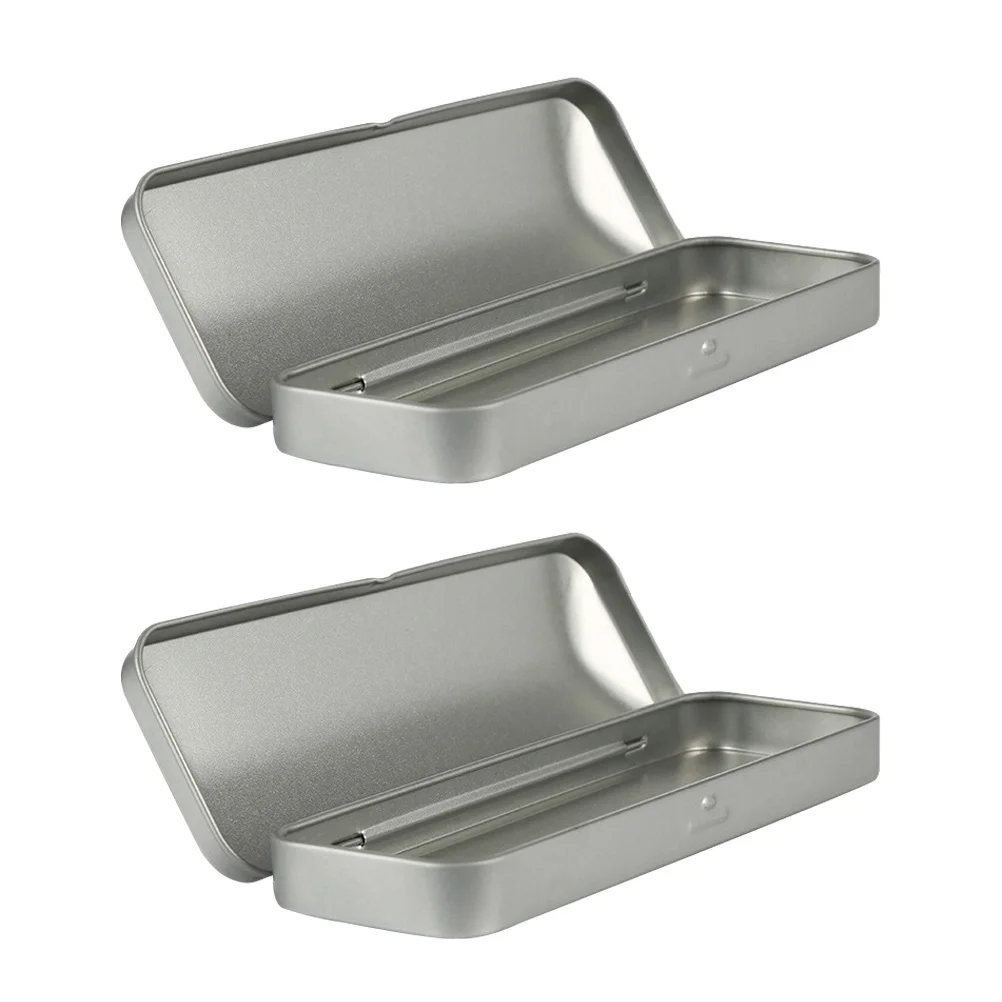 2 Pcs Tinplate Stationery Box Storage Daily Use Pencil Case Household Organizer Accessories Portable
2 Pcs Tinplate Stationery Box Storage Daily Use Pencil Case Household Organizer Accessories Portable