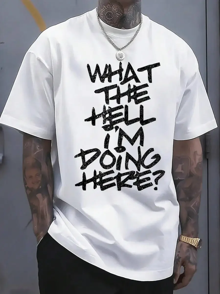 Mens 220g Round Neck Short Sleeve T-Shirt With Letter Print Casual Streetwear
Mens 220g Round Neck Short Sleeve T-Shirt With Letter Print Casual Streetwear