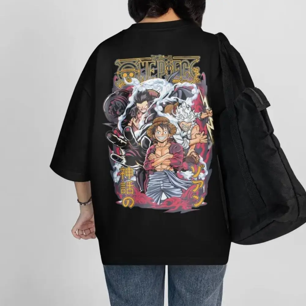 Nika Luffy Gear 5 ONE PIECE Men Women Summer T-shirt Printed Harajuku Retro Short-sleeved Oversized Loose Casual Comfort Y2k Top
Nika Luffy Gear 5 ONE PIECE Men Women Summer T-shirt Printed Harajuku Retro Short-sleeved Oversized Loose Casual Comfort Y2k Top