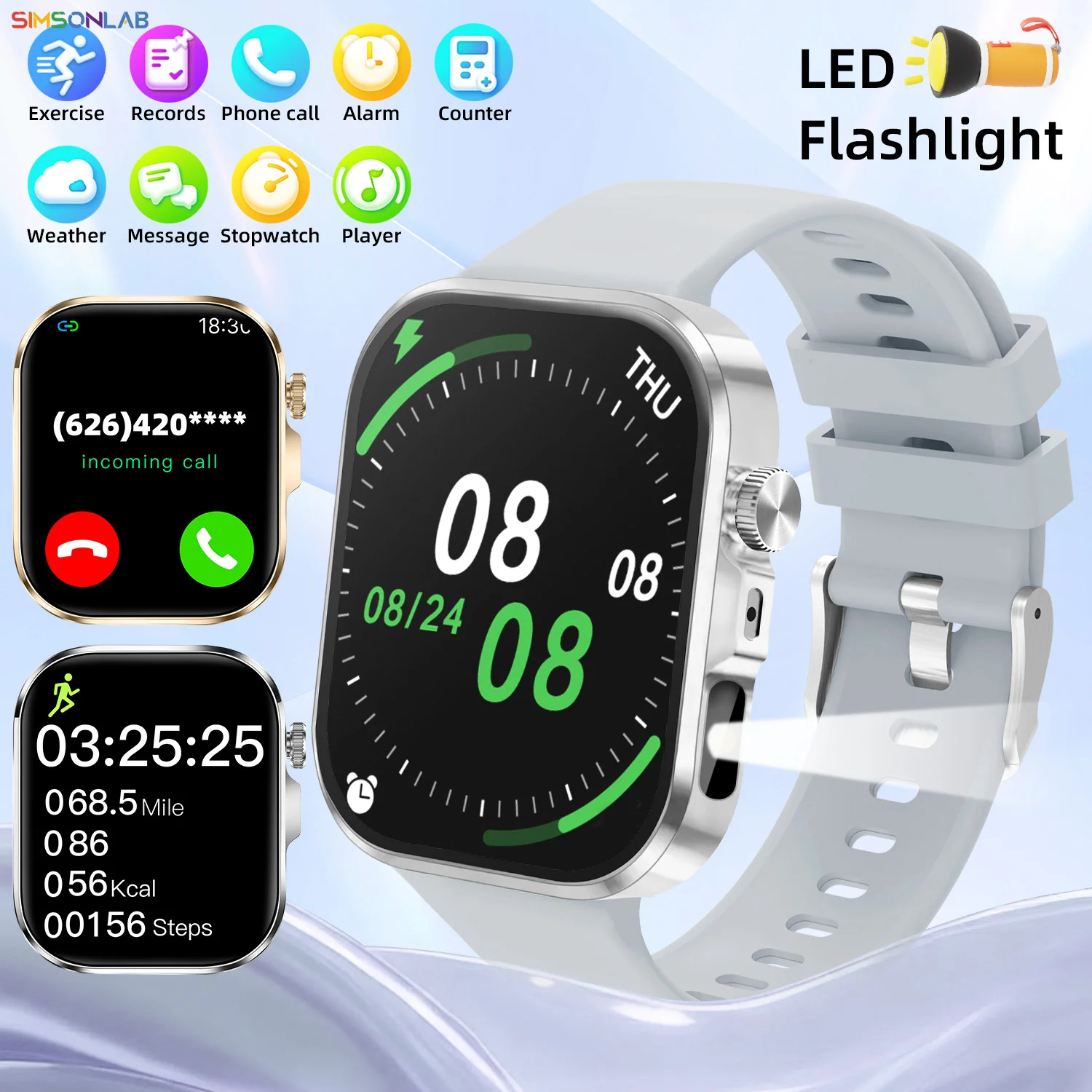 Новые квадратные умные часы 2,01 дюйма, сенсорный дисплей, AI Voice, Bluetooth-вызов, индивидуальный циферблат, мультиспортивный режим, фонарик для мужчин и женщин, подарки
Новые квадратные умные часы 2,01 дюйма, сенсорный дисплей, AI Voice, Bluetooth-вызов, индивидуальный циферблат, мультиспортивный режим, фонарик для мужчин и женщин, подарки