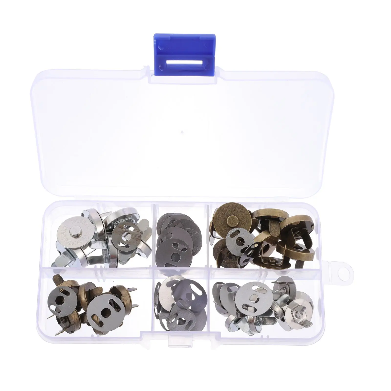 20 Sets Snap Fastener Iron Bag Magnetic Clasps Snaps Clasp Luggage Buckle Buttons Storage Box Clothing Accessories
20 Sets Snap Fastener Iron Bag Magnetic Clasps Snaps Clasp Luggage Buckle Buttons Storage Box Clothing Accessories