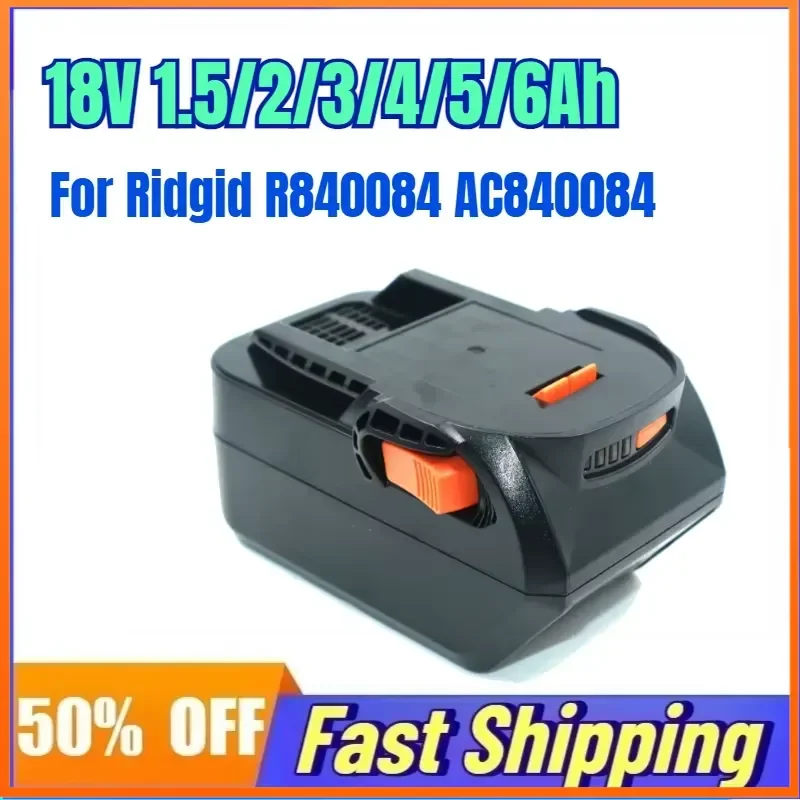18V 6Ah Rechargeable Battery for Ridgid R840084 AC840084 Electric Drills Impact Drills Power Tool Accessories Lithium Battery
18V 6Ah Rechargeable Battery for Ridgid R840084 AC840084 Electric Drills Impact Drills Power Tool Accessories Lithium Battery