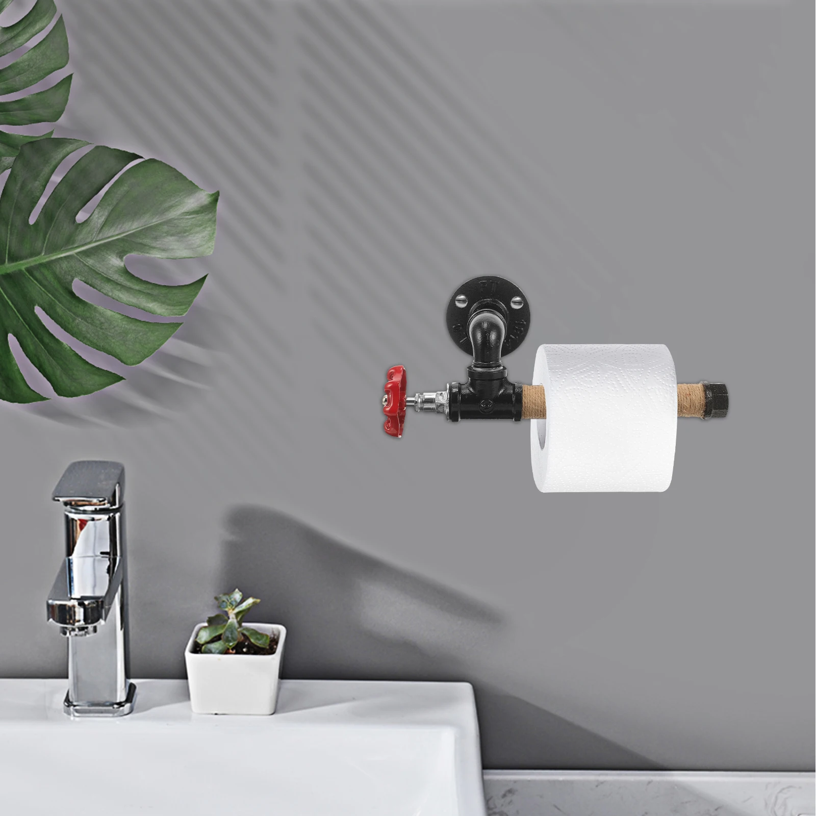 Iron Pipe Wall Bracket Paper Towel Holder Vintage Industrial Style Mount Shelf Multipurpose Roll Dispenser Bathroom Storage
Iron Pipe Wall Bracket Paper Towel Holder Vintage Industrial Style Mount Shelf Multipurpose Roll Dispenser Bathroom Storage