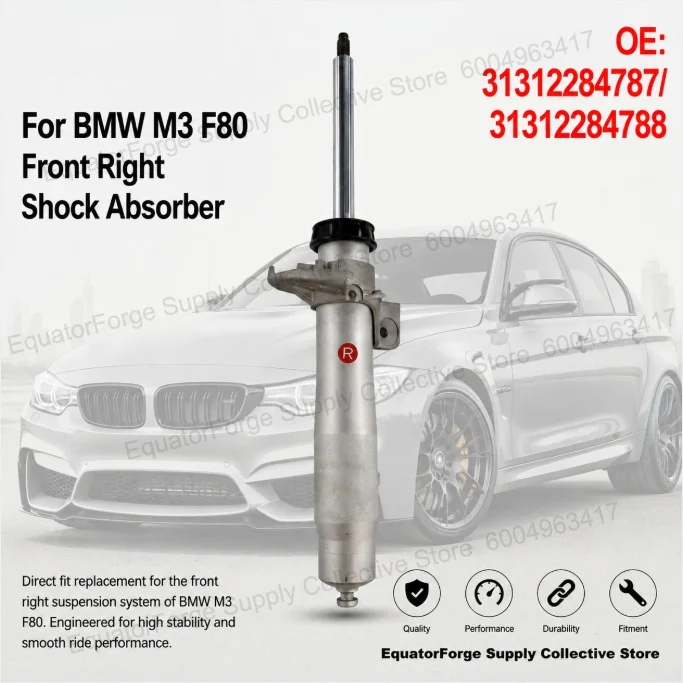 Direct Fit High Stability Inductor Shock Absorber Front Right for BMW M3 F80 - Replaces OE 31312284787 / 31312284788
Direct Fit High Stability Inductor Shock Absorber Front Right for BMW M3 F80 - Replaces OE 31312284787 / 31312284788