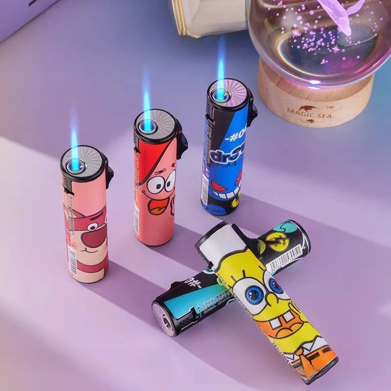 New Cartoon Direct Inflation Creative Lighter Modified Sticker Windproof Blue Face Butane Lighter Cigarette Accessories Tool
New Cartoon Direct Inflation Creative Lighter Modified Sticker Windproof Blue Face Butane Lighter Cigarette Accessories Tool