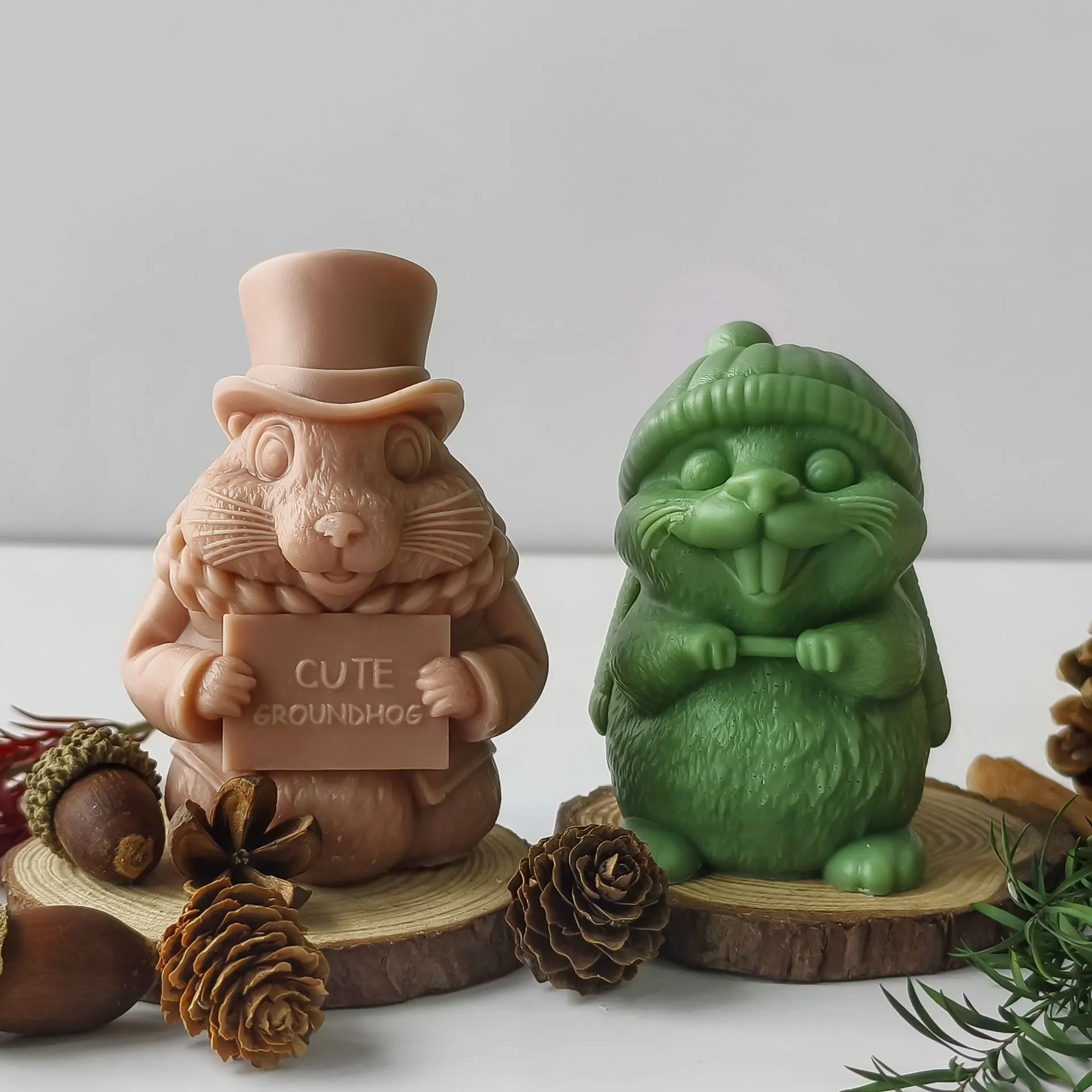 New Arrival Groundhog Aroma Candle Silicone Mold Handmade Plaster Resin Ornament Mould Cute Animal Home Decoration Crafts Molds
New Arrival Groundhog Aroma Candle Silicone Mold Handmade Plaster Resin Ornament Mould Cute Animal Home Decoration Crafts Molds