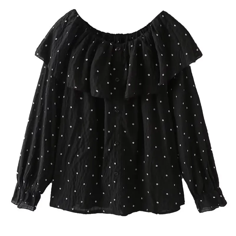 Fashion Plus Size Women's Blouse Autumn New Embroidered Small Flower Off Shoulder Tops 695
Fashion Plus Size Women's Blouse Autumn New Embroidered Small Flower Off Shoulder Tops 695