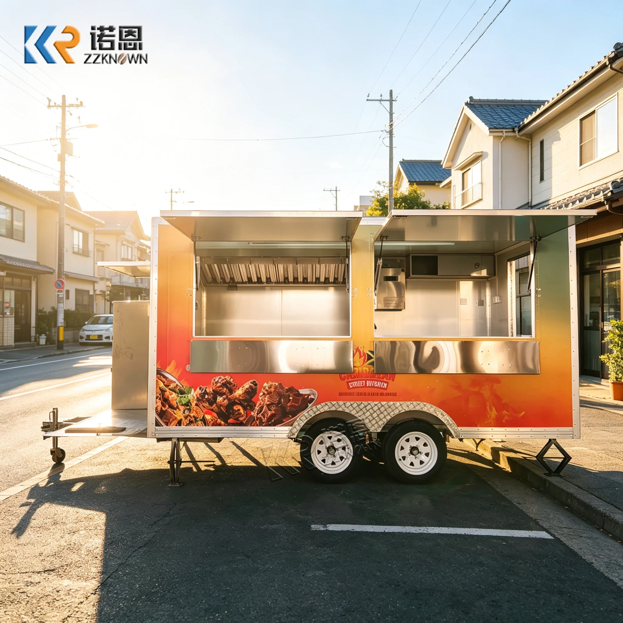 Custom Fast Food Truck BBQ Pizza Ice Cream Cart Street Mobile Kitchen Concession BBQ Food Trailer With Full Kitchen
Custom Fast Food Truck BBQ Pizza Ice Cream Cart Street Mobile Kitchen Concession BBQ Food Trailer With Full Kitchen