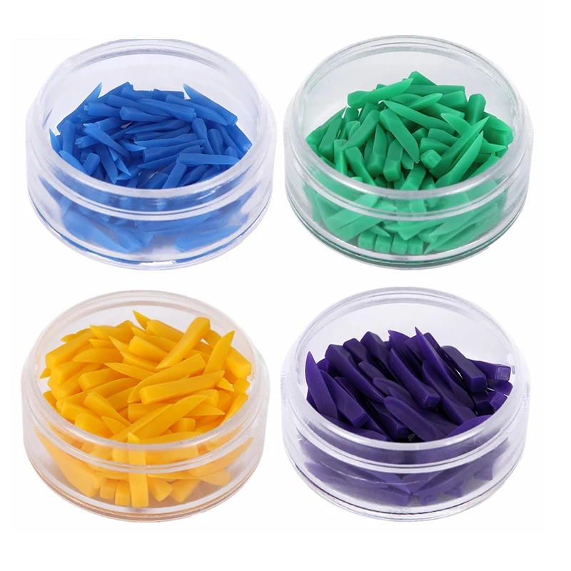 100pcs/box Disposable Dental Wedges Medical Plastic Arc Concave Design Diastema Wedges With End Circular Hole Dentist Care Tool
100pcs/box Disposable Dental Wedges Medical Plastic Arc Concave Design Diastema Wedges With End Circular Hole Dentist Care Tool