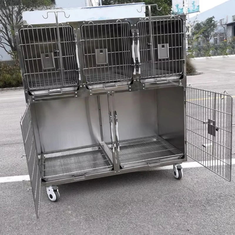Veterinary Instrument Durable Vet 5 Door Pet Cage: Veterinary Hospital Cage Sets for Clinical Use for Pet Supplies
Veterinary Instrument Durable Vet 5 Door Pet Cage: Veterinary Hospital Cage Sets for Clinical Use for Pet Supplies