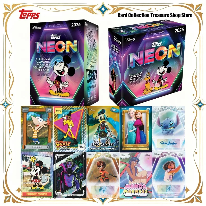 2026 Topps Official Disney Neon Series Trading Cards Pixar Mickey Mouse&Friends Disney Villains Premium Collectibles Cards Gift
2026 Topps Official Disney Neon Series Trading Cards Pixar Mickey Mouse&Friends Disney Villains Premium Collectibles Cards Gift