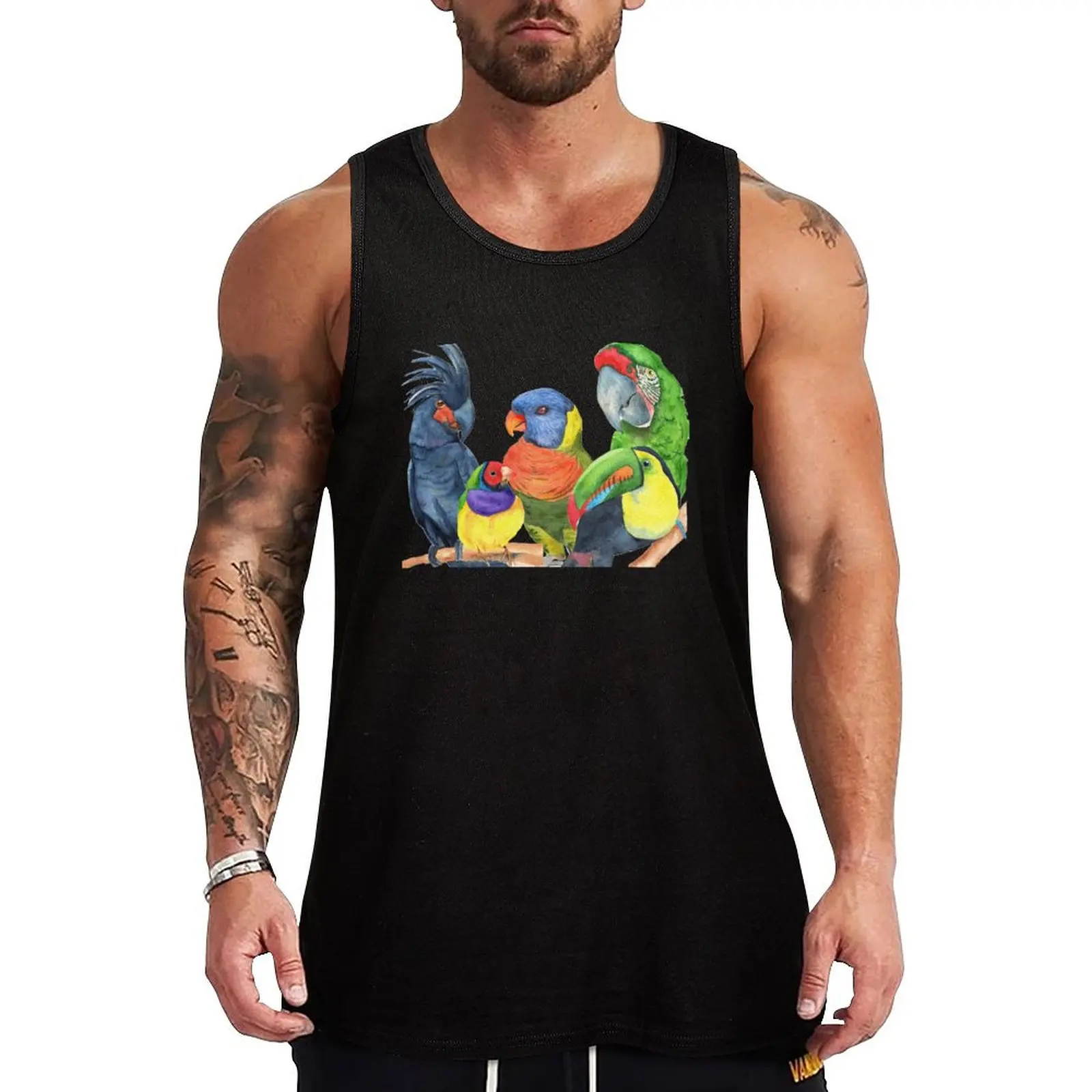 parrots bird watercolor toucan finch lory, cockatoo, macaw Tank Top summer clothes men 2025 clothes for men
parrots bird watercolor toucan finch lory, cockatoo, macaw Tank Top summer clothes men 2025 clothes for men