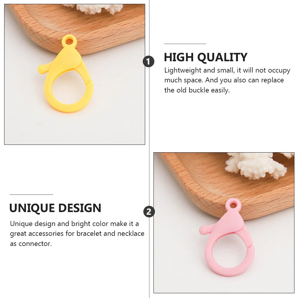 30pcs Plastic Lobster Claw Clasp Clips Hook Lanyard Hooks DIY Accessories Snap Durable Jewelry Buckle Connection 
30pcs Plastic Lobster Claw Clasp Clips Hook Lanyard Hooks DIY Accessories Snap Durable Jewelry Buckle Connection