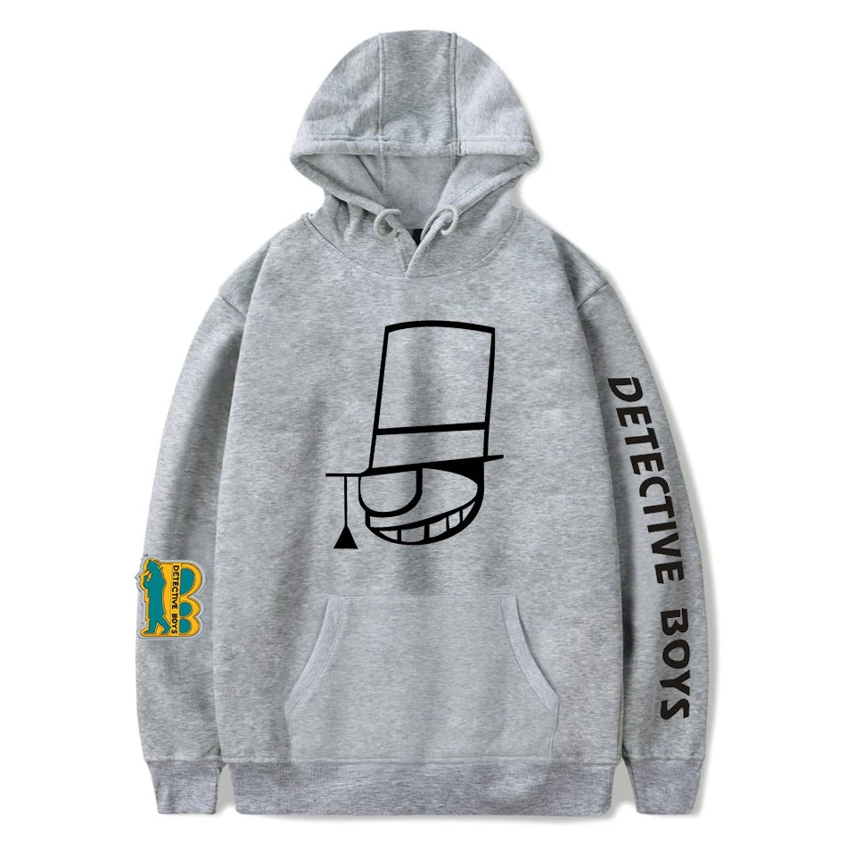 Anime Detective Conan Hoodies Men Women Autumn gray Sweatshirts Fashion Hooded print Detective Conan Hoodies boy girls pullovers
Anime Detective Conan Hoodies Men Women Autumn gray Sweatshirts Fashion Hooded print Detective Conan Hoodies boy girls pullovers
