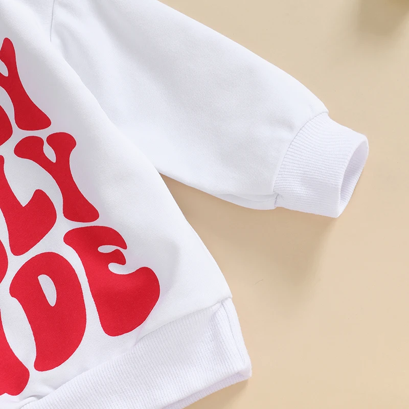 Infant Boys 2-Piece Outfit Set with Long Sleeve Printed Sweatshirt and Elastic Waist Drawstring Pants for Toddlers
Infant Boys 2-Piece Outfit Set with Long Sleeve Printed Sweatshirt and Elastic Waist Drawstring Pants for Toddlers