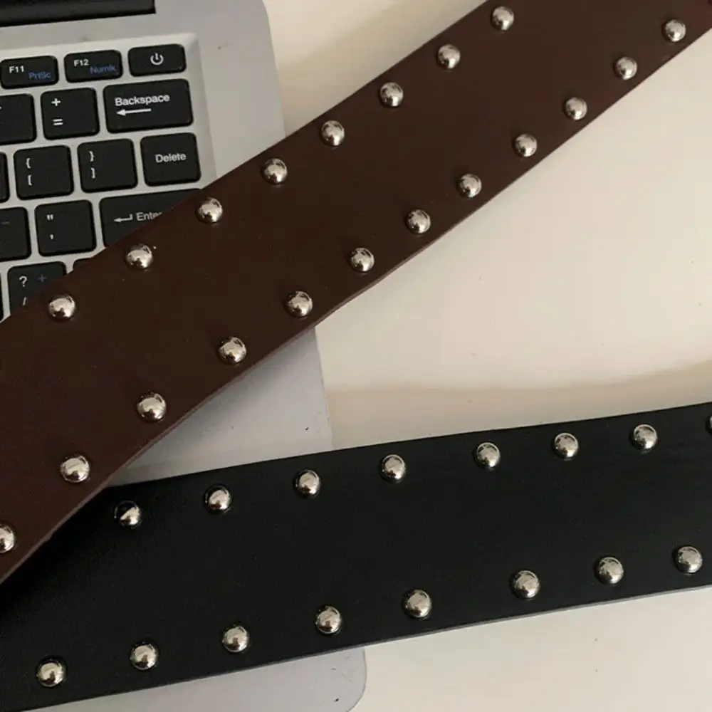 Fashion Designer Wide Women's Belt Punk Style Gothic Rivet Waist Belt American Y2k Dress Jeans Belt Streetwear
Fashion Designer Wide Women's Belt Punk Style Gothic Rivet Waist Belt American Y2k Dress Jeans Belt Streetwear