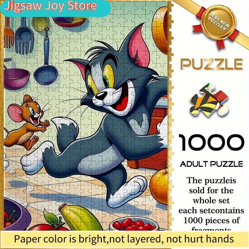 Warner Bros. Seamless Puzzle Z8.27-3, Tom and Jerry Kitchen Fun Chase,Durable Thickened DIY Puzzle, Adult Brain Teaser Game, S
Warner Bros. Seamless Puzzle Z8.27-3, Tom and Jerry Kitchen Fun Chase,Durable Thickened DIY Puzzle, Adult Brain Teaser Game, S