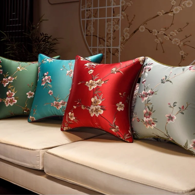 Flora Embroidery Pillows Luxury Satin Green Cushion Case Art Chinese Decorative Pillow Cover For Sofa Chair Home Decorations
Flora Embroidery Pillows Luxury Satin Green Cushion Case Art Chinese Decorative Pillow Cover For Sofa Chair Home Decorations