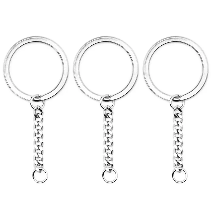 5pcs/lot Polished Whole Stainless Steel Keyring Keychain Split Ring with Short Chain Key Rings Women Men DIY Key Chains
5pcs/lot Polished Whole Stainless Steel Keyring Keychain Split Ring with Short Chain Key Rings Women Men DIY Key Chains