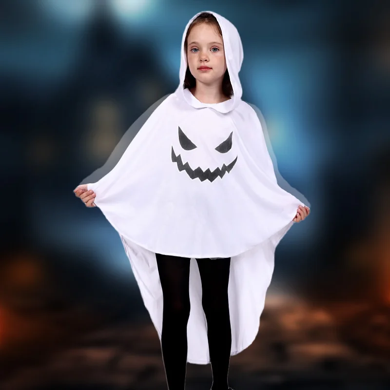 Halloween Children's Clothing Dress Up White Night Light Ghost Cloak Cloak Halloween Party Ghost Clothes
Halloween Children's Clothing Dress Up White Night Light Ghost Cloak Cloak Halloween Party Ghost Clothes