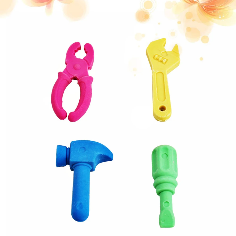 4Pcs Kids Cartoon Erasers Fun Tool Shaped Rubber Eraser Creative Stationery for School Study Easy Writing Correction Gift
4Pcs Kids Cartoon Erasers Fun Tool Shaped Rubber Eraser Creative Stationery for School Study Easy Writing Correction Gift