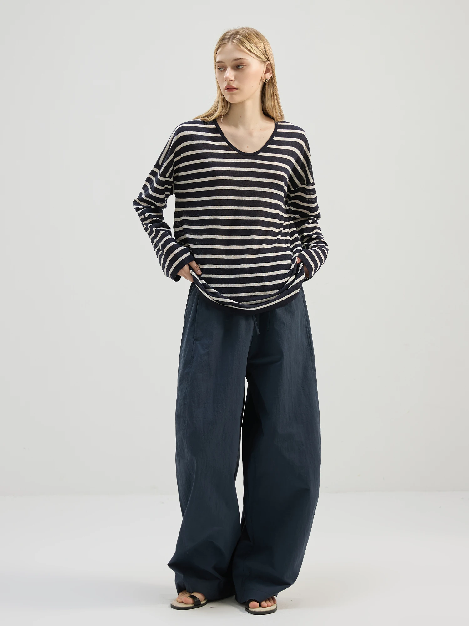 Женская летняя повседневная футболка Reatic свободного кроя в полоску с длинным рукавом из хлопка и льна с защитой от УФ-излучения для ранней осени
Женская летняя повседневная футболка Reatic свободного кроя в полоску с длинным рукавом из хлопка и льна с защитой от УФ-излучения для ранней осени