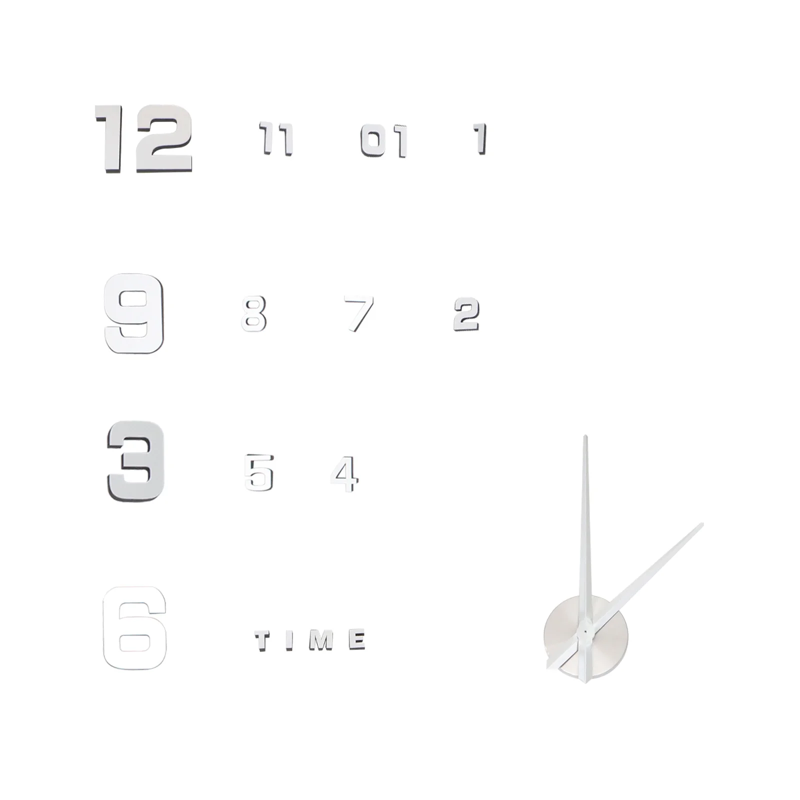 Mirror Wall Clock Frameless Large White Silent Water Resistant Non 3D Effect Metal Material Adjustable
Mirror Wall Clock Frameless Large White Silent Water Resistant Non 3D Effect Metal Material Adjustable