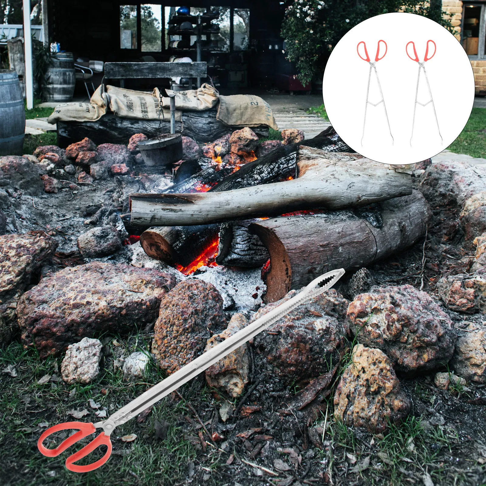 2Pcs Firewood Clips for Outdoor Cooking Picnic Hiking Backpacking Fireplace Bbq Charcoal Tong Heavy Duty Rustproof Metal Clamp
2Pcs Firewood Clips for Outdoor Cooking Picnic Hiking Backpacking Fireplace Bbq Charcoal Tong Heavy Duty Rustproof Metal Clamp