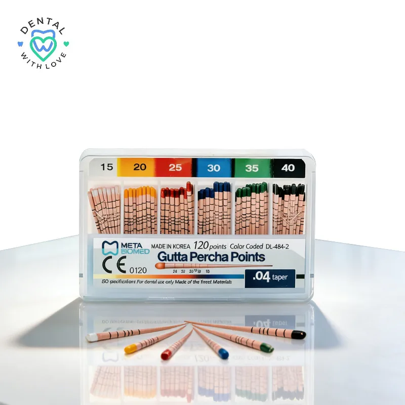 Meta Biomed Dental Gutta Percha Points 5 Boxes 02/04/06/F Taper 120pcs Root Canal Endodontic Filling Tips 5Boxs
Meta Biomed Dental Gutta Percha Points 5 Boxes 02/04/06/F Taper 120pcs Root Canal Endodontic Filling Tips 5Boxs