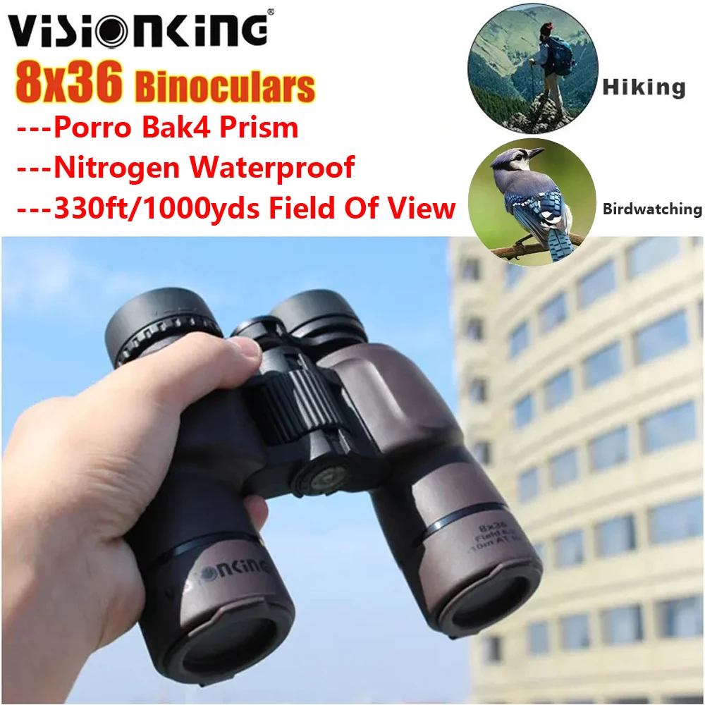 Visionking Waterproof 8x36 Binocular Professional Wide View Spyglass Outdoor Birdwatching Camping Hiking Concert Porro Telescope
Visionking Waterproof 8x36 Binocular Professional Wide View Spyglass Outdoor Birdwatching Camping Hiking Concert Porro Telescope