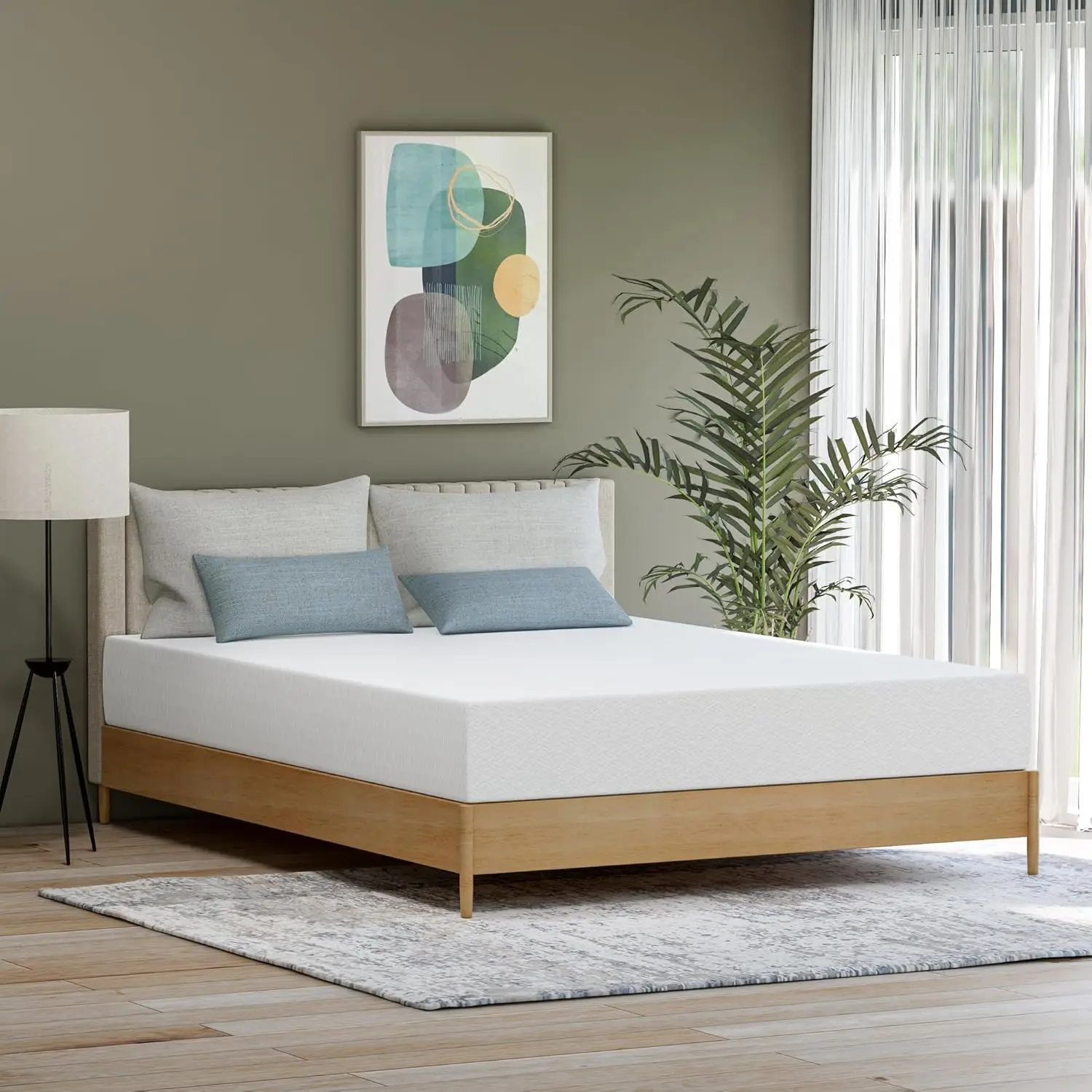 10 Inch Queen Green Tea Cooling Gel Memory Foam Medium Firm Mattress Pressure Relief CertiPUR-US Certified Mattress-in-a-Box for
10 Inch Queen Green Tea Cooling Gel Memory Foam Medium Firm Mattress Pressure Relief CertiPUR-US Certified Mattress-in-a-Box for