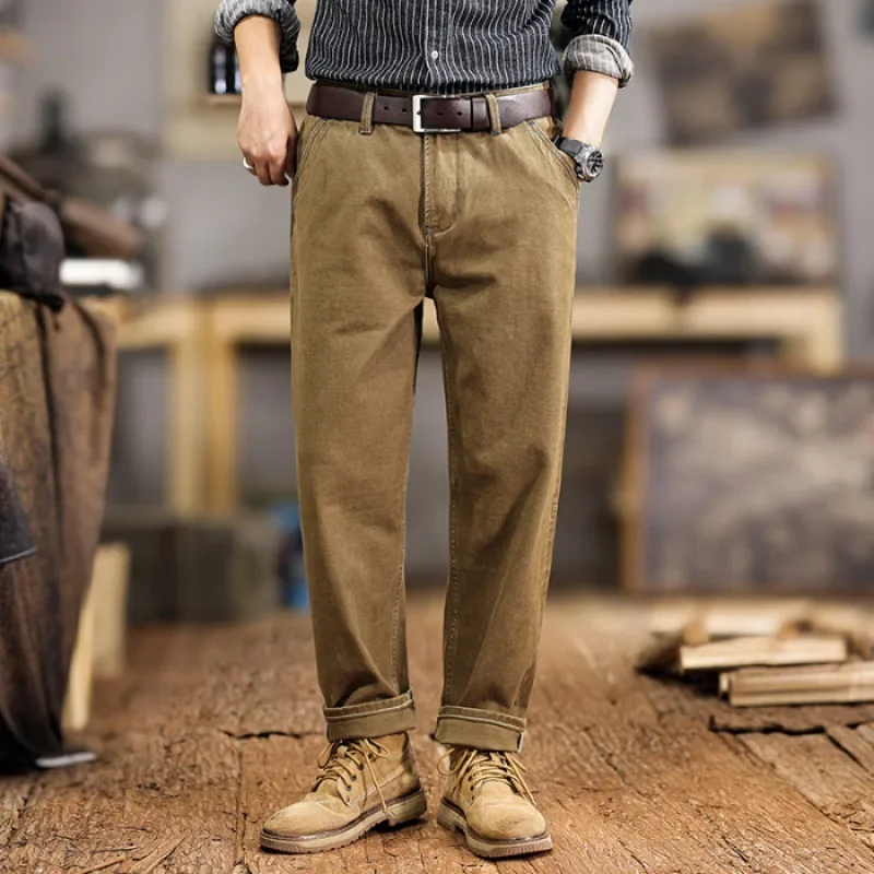 American Vintage Cargo Pants Men's Trendy Brand Retro Pure Cotton Loose Casual Large Size Pants Cityboy Dad Trousers 36 38
American Vintage Cargo Pants Men's Trendy Brand Retro Pure Cotton Loose Casual Large Size Pants Cityboy Dad Trousers 36 38