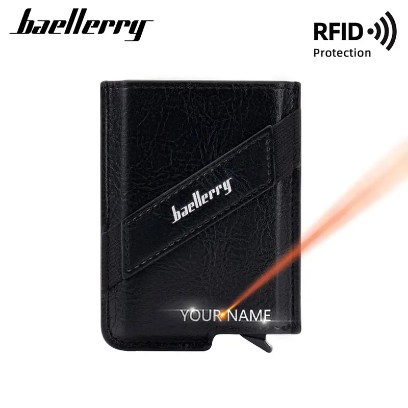 New Mini Short Men Card Wallets Free Name Engraving Small Card Bag Vintage Male Purses Card Holder Men's Popup Card Clips
New Mini Short Men Card Wallets Free Name Engraving Small Card Bag Vintage Male Purses Card Holder Men's Popup Card Clips