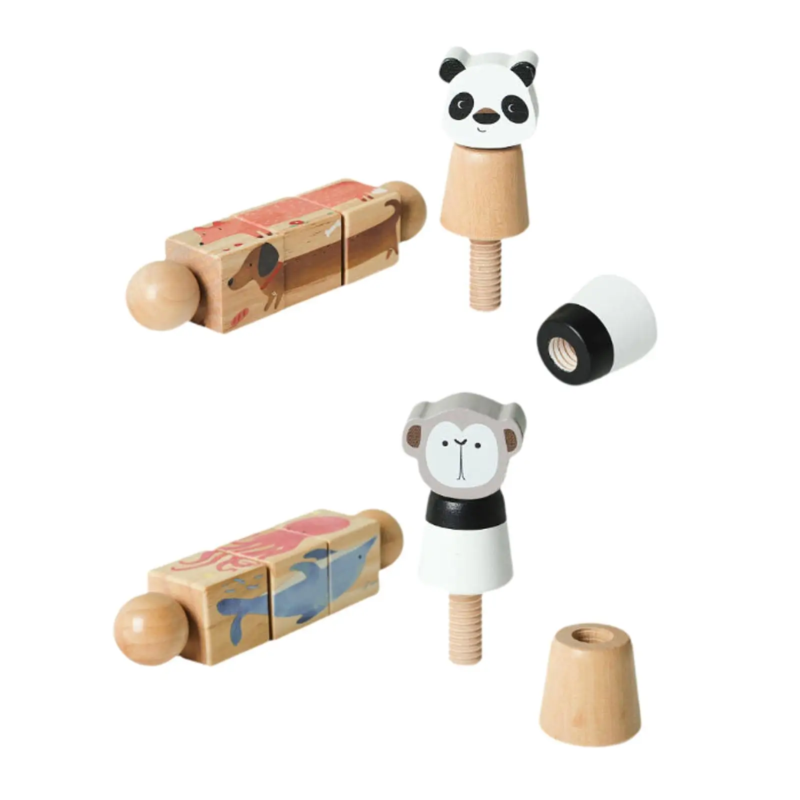Wooden Twist Block Puzzle Game Children Educational Sensory Toy for Toddler Motor Skills
Wooden Twist Block Puzzle Game Children Educational Sensory Toy for Toddler Motor Skills