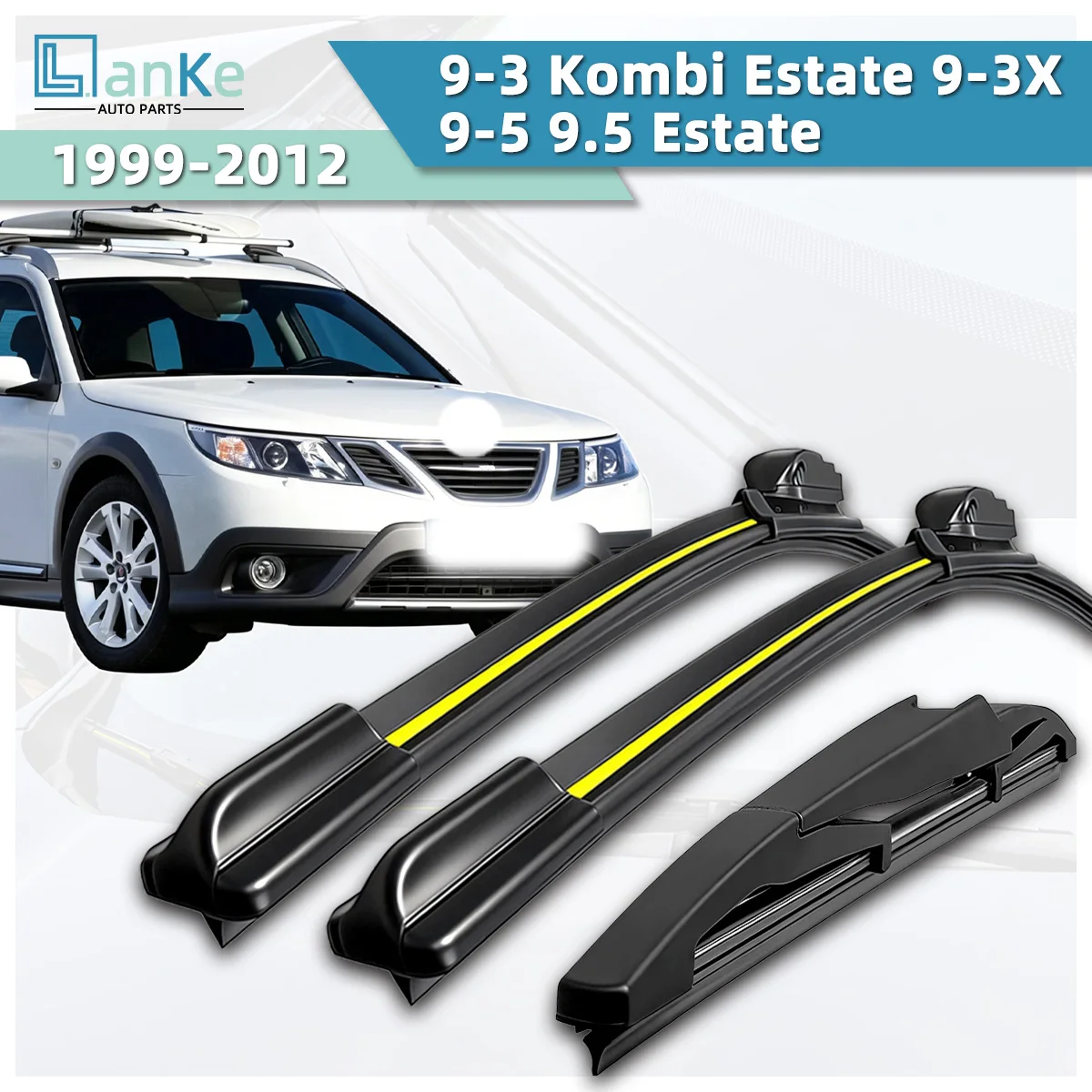 Lanke Wiper Fit For Saab 9-3 Kombi Estate 9-3X/ 9-5 9.5 Estate (1999-2012) Natural Rubber Strip Boneless Silence Car Wiper Blade
Lanke Wiper Fit For Saab 9-3 Kombi Estate 9-3X/ 9-5 9.5 Estate (1999-2012) Natural Rubber Strip Boneless Silence Car Wiper Blade