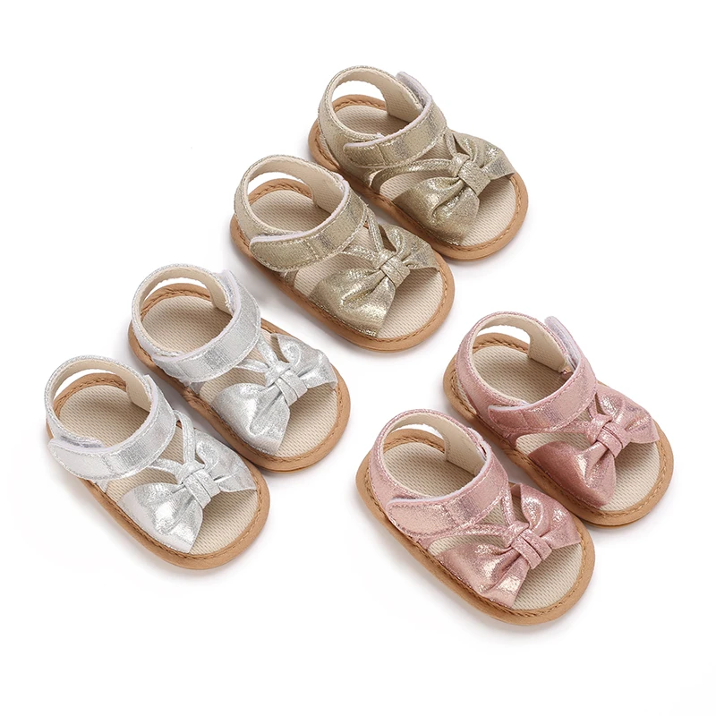Summer fashion new shiny bow women's baby sandals and walking shoes
Summer fashion new shiny bow women's baby sandals and walking shoes