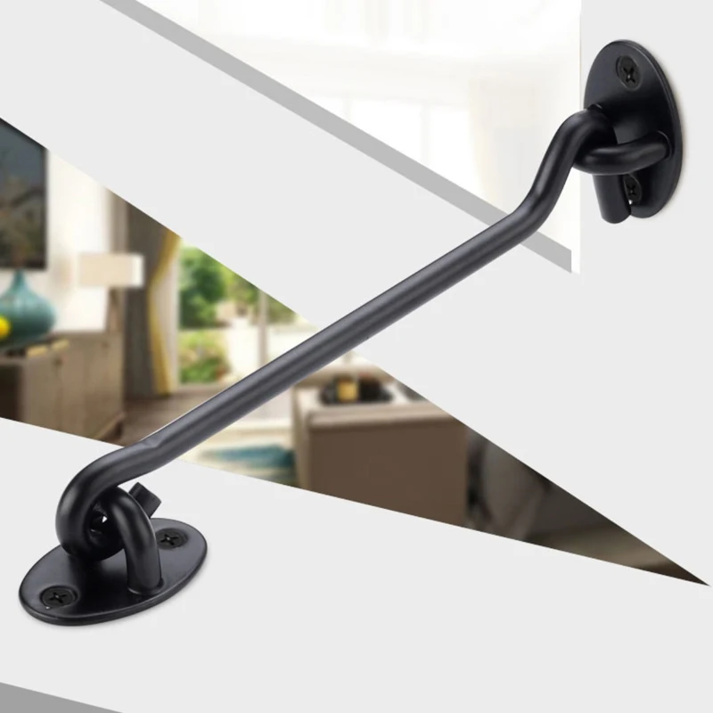 AOBT 2PCS Stainless Steel Duty Privacy Hook Eye Latch Lock with Screws Black Silver Barn Door Easy Locks Gate Latch Window Wind
AOBT 2PCS Stainless Steel Duty Privacy Hook Eye Latch Lock with Screws Black Silver Barn Door Easy Locks Gate Latch Window Wind