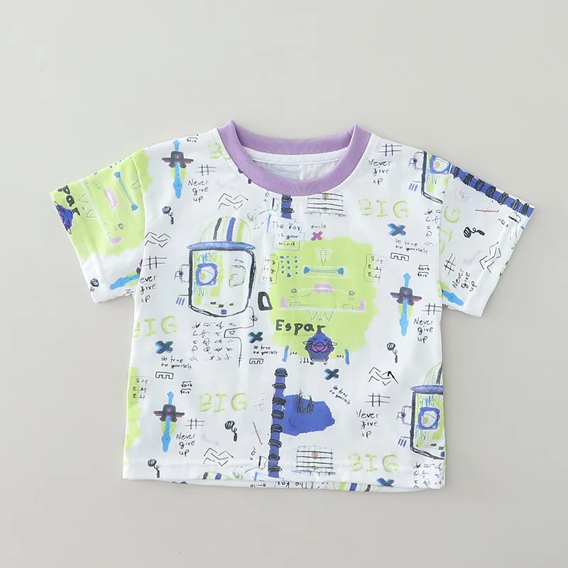 2026 New Summer Hot Selling Color Blocked Cotton Soft and Cute Pattern T-shirt for Small and Medium-sized Children
2026 New Summer Hot Selling Color Blocked Cotton Soft and Cute Pattern T-shirt for Small and Medium-sized Children