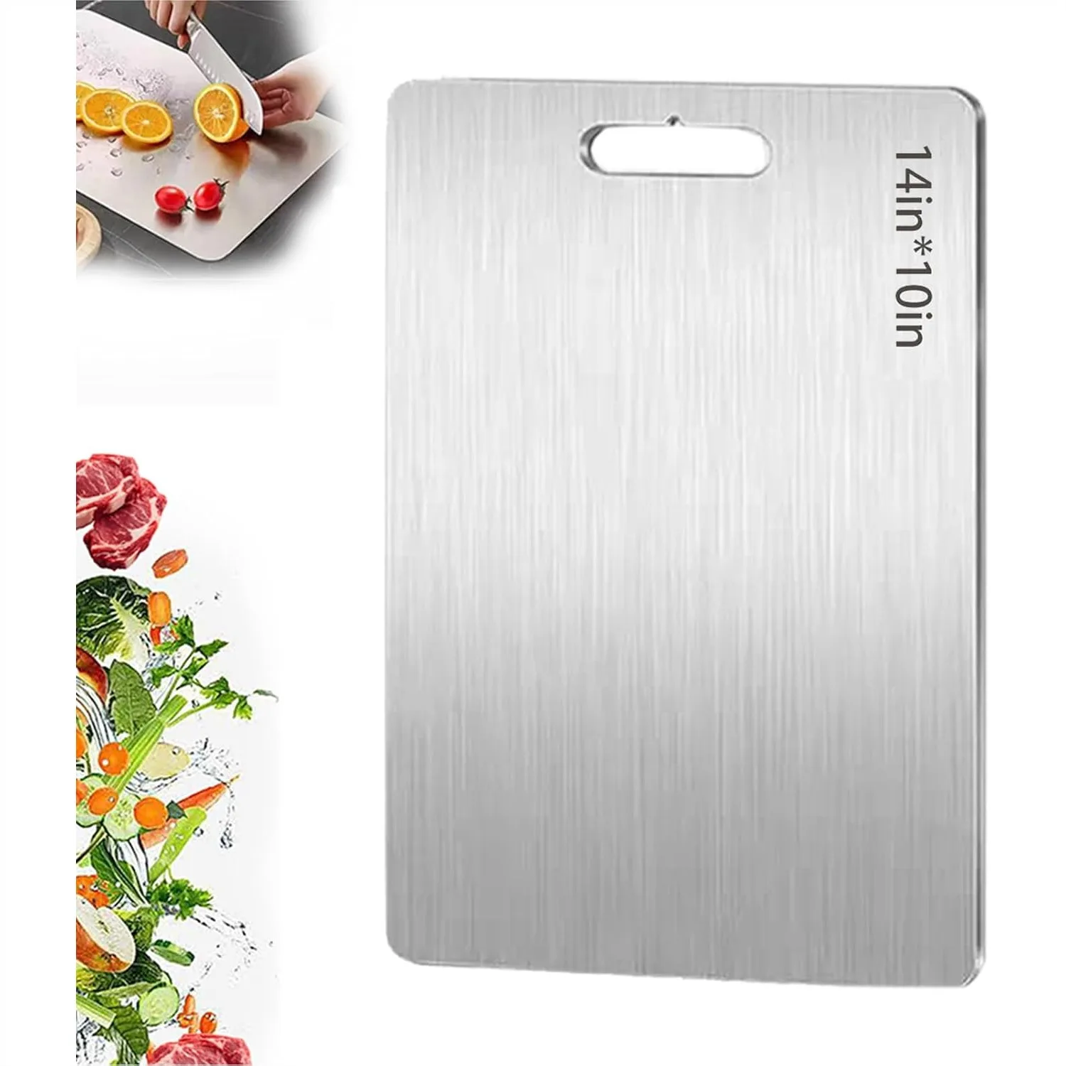 Titanium Cutting Board for Kitchen, Double Sided Non Stick Chopping Board for Meat Vegetable Fruit, Easy Clean
Titanium Cutting Board for Kitchen, Double Sided Non Stick Chopping Board for Meat Vegetable Fruit, Easy Clean