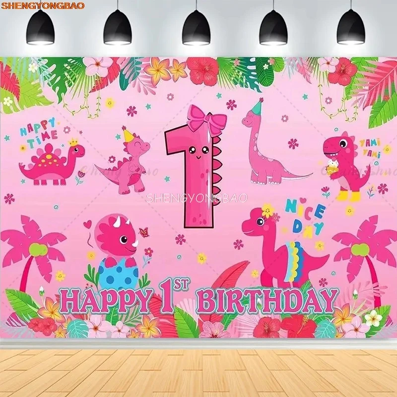 Children Happy Birthday Background Tropical Jungle Woodland Tyrannosaurus Rex Baby Shower Dinosaur Photography Backdrops VC-01
Children Happy Birthday Background Tropical Jungle Woodland Tyrannosaurus Rex Baby Shower Dinosaur Photography Backdrops VC-01