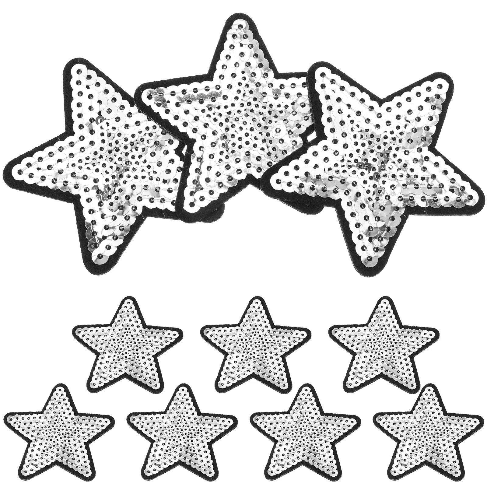 10 Pcs Sequins Applique Adhesive Embroidered Patches Star Shaped for Clothing Backpack Jeans Jackets Diy Supply
10 Pcs Sequins Applique Adhesive Embroidered Patches Star Shaped for Clothing Backpack Jeans Jackets Diy Supply