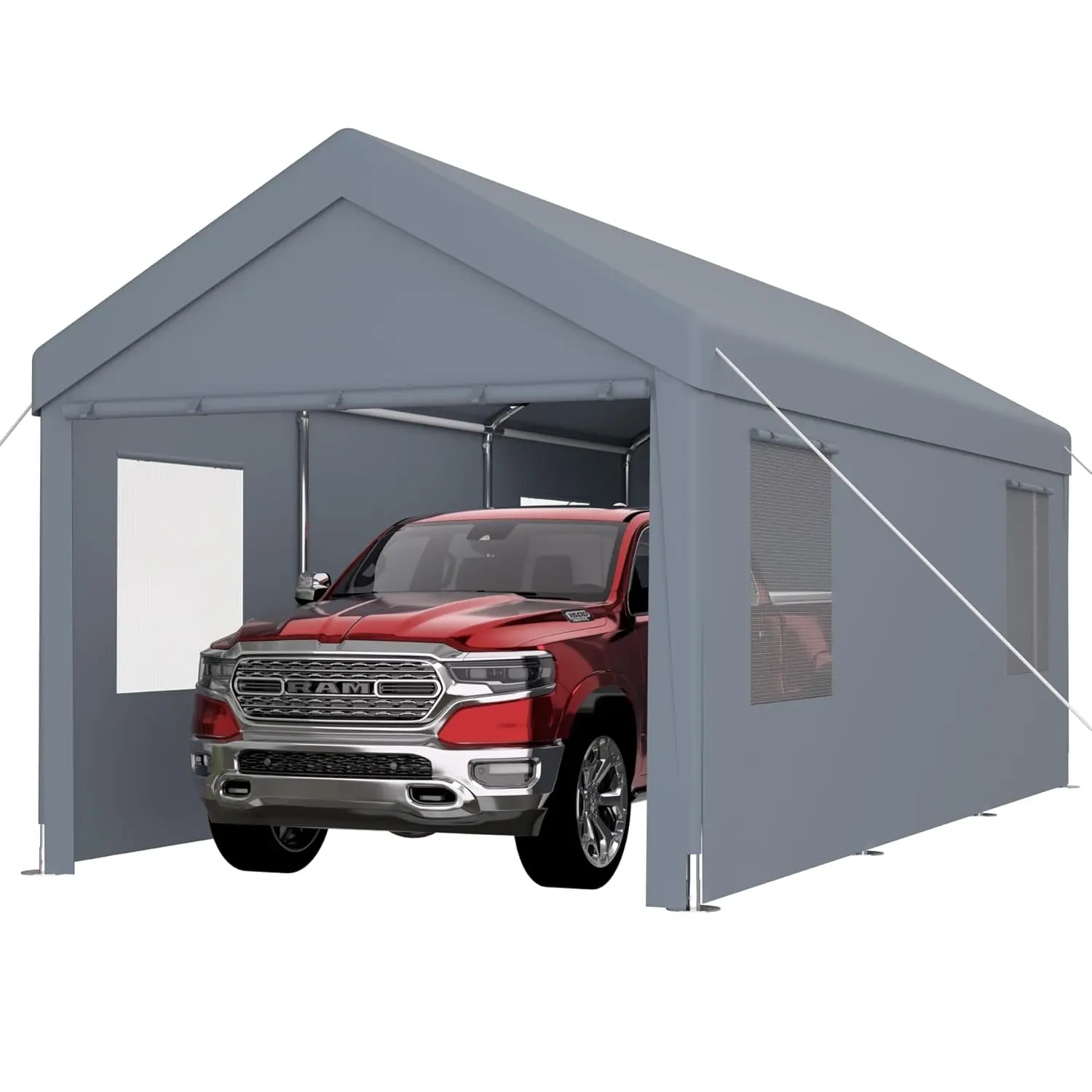 Carport 10x20 Ft Heavy Dut Car Canopy with Roll-up Windows, Portable Garage with Removable Sidewalls & Doors, Carport, Custom
Carport 10x20 Ft Heavy Dut Car Canopy with Roll-up Windows, Portable Garage with Removable Sidewalls & Doors, Carport, Custom