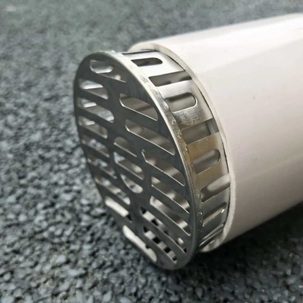 110mm Side Drain Grille Constructed From Stainless Steel For Rooftop And Balcony Use With Optimized Debris Screening Capability