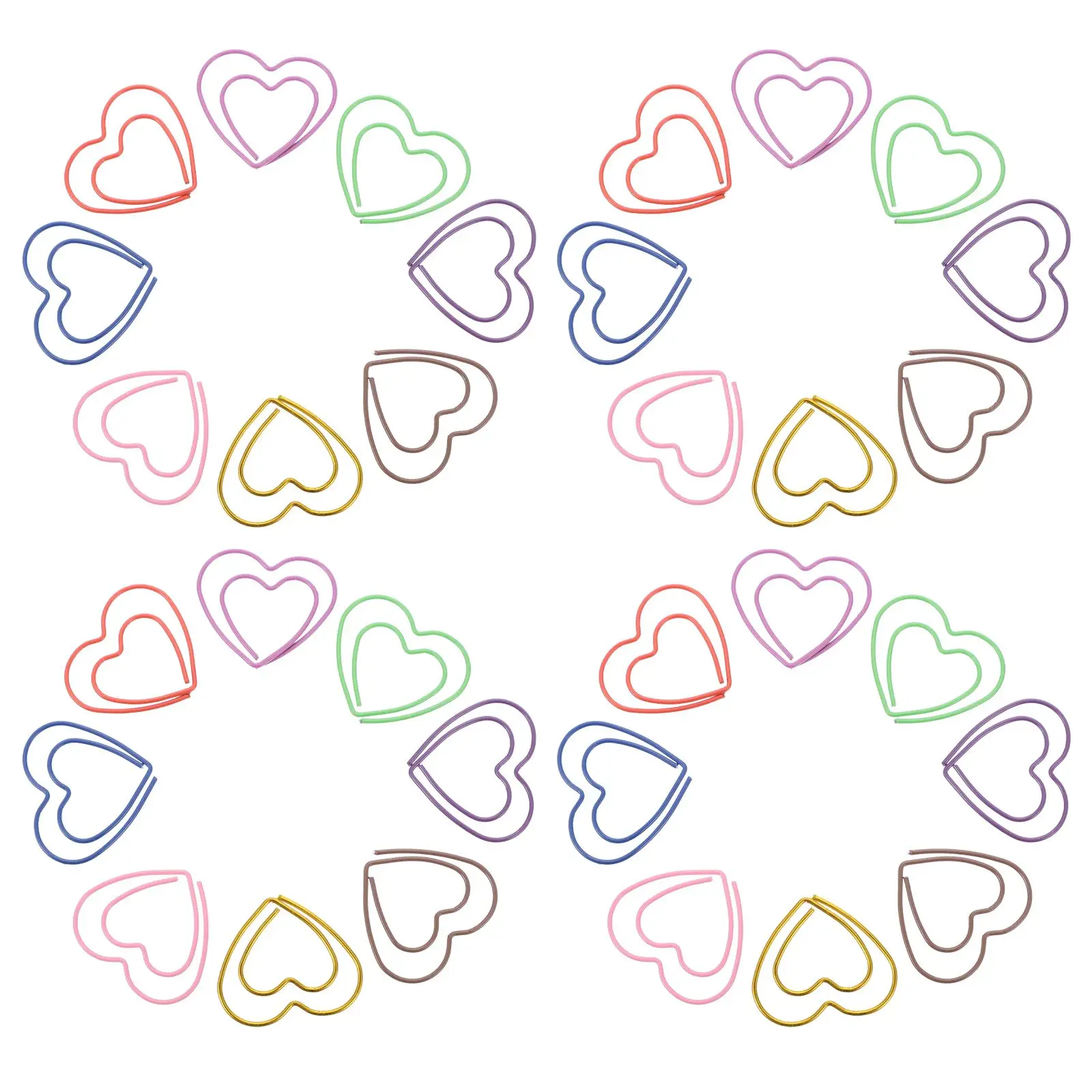 50 Pcs Shaped Metal Paper Clips Office Supplies Decorative Gifts Heart Shaped Clip For Home School Study
50 Pcs Shaped Metal Paper Clips Office Supplies Decorative Gifts Heart Shaped Clip For Home School Study