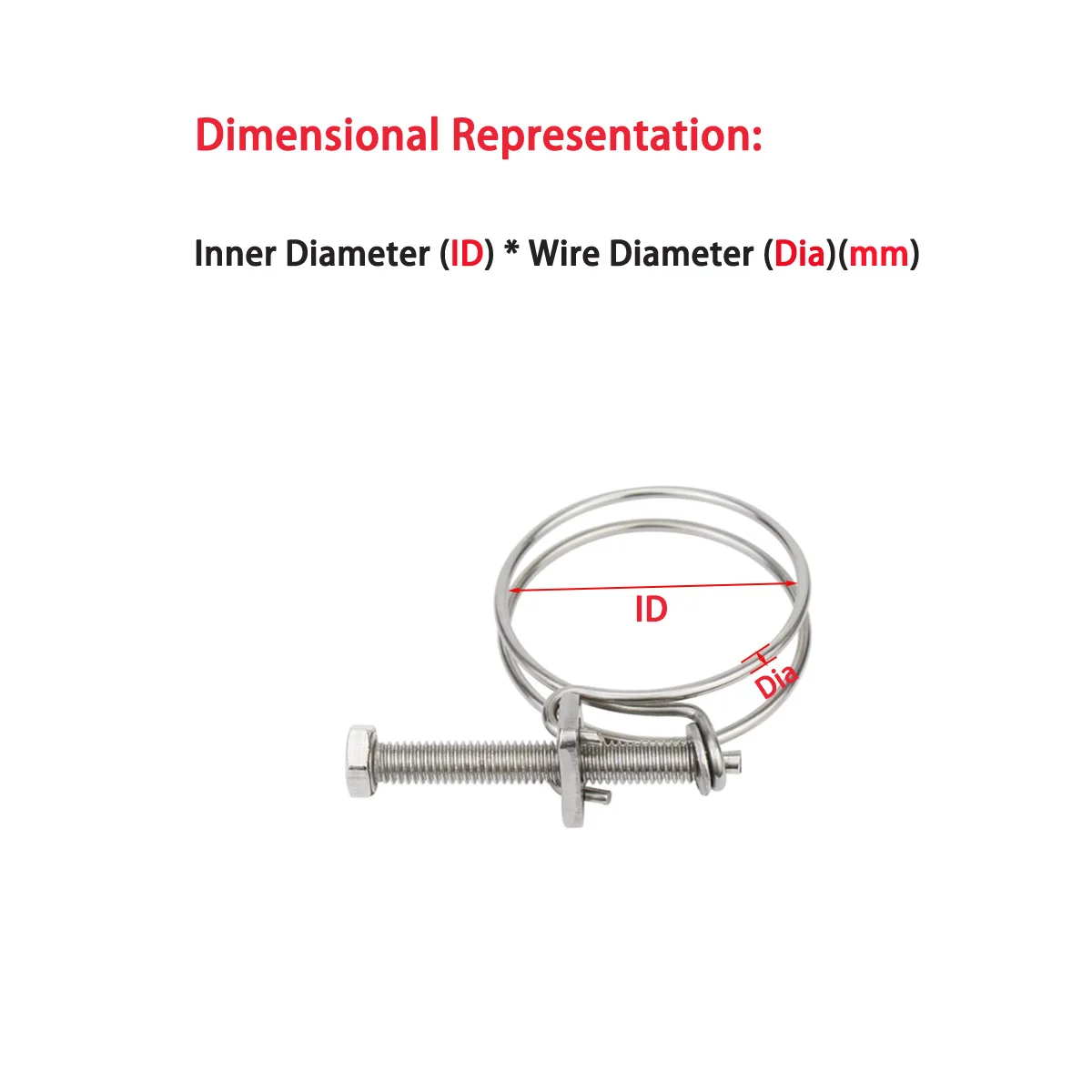 304 Stainless Steel Double Wire Strong Throat Clamp/Rubber Pipe Clamp Oil Pipe Water Clamp Pipe Clamp
304 Stainless Steel Double Wire Strong Throat Clamp/Rubber Pipe Clamp Oil Pipe Water Clamp Pipe Clamp