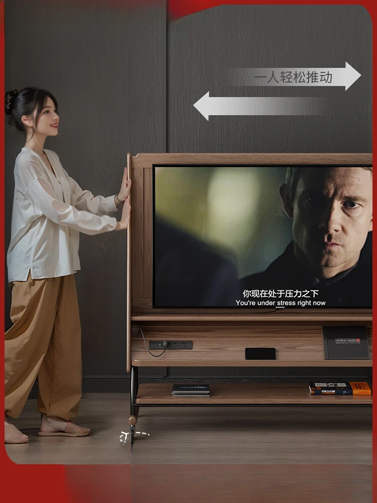 Solid wood removable TV cabinet Modern simple floor storage TV cabinet Living room home TV bracket
Solid wood removable TV cabinet Modern simple floor storage TV cabinet Living room home TV bracket
