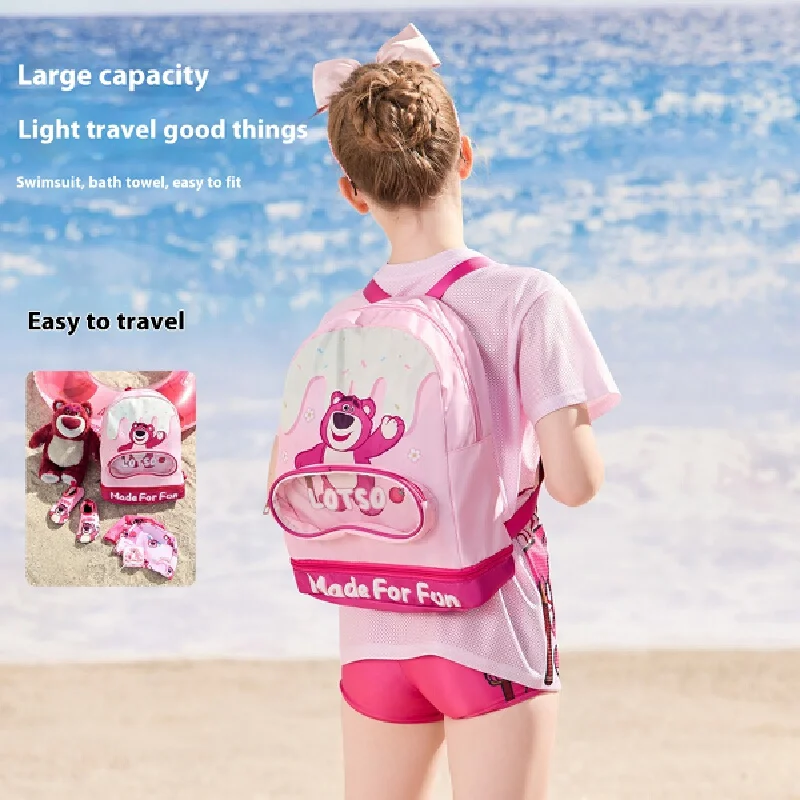Disney Kids Swim Bag Strawberry Bear Dry Wet Separation Backpack Girls Boys Beach Bag Waterproof Bag Swim Storage Bag
Disney Kids Swim Bag Strawberry Bear Dry Wet Separation Backpack Girls Boys Beach Bag Waterproof Bag Swim Storage Bag