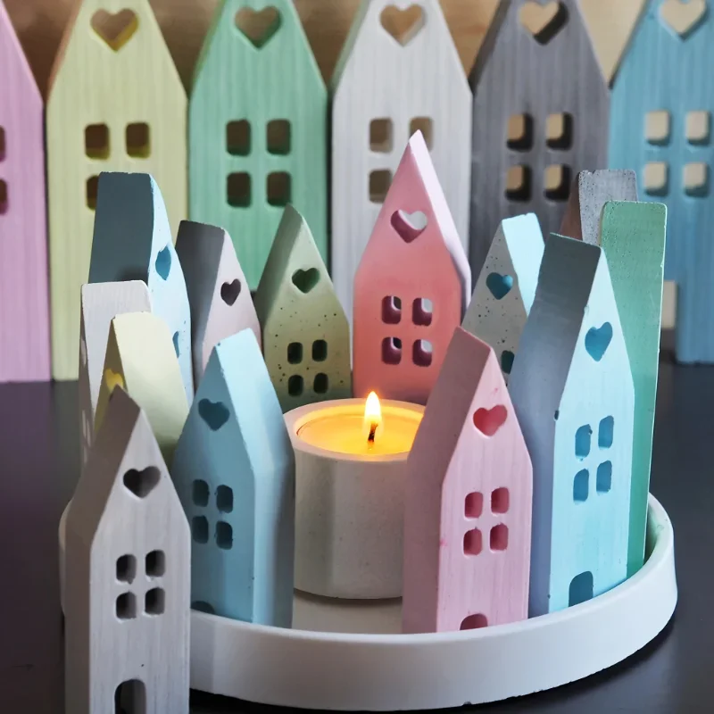 Набор силиконовых форм для дома в форме сердца, смоляная форма, лоток для маяка, стенд из гипсовой смолы, домашние свечи, силиконовые формы
Набор силиконовых форм для дома в форме сердца, смоляная форма, лоток для маяка, стенд из гипсовой смолы, домашние свечи, силиконовые формы